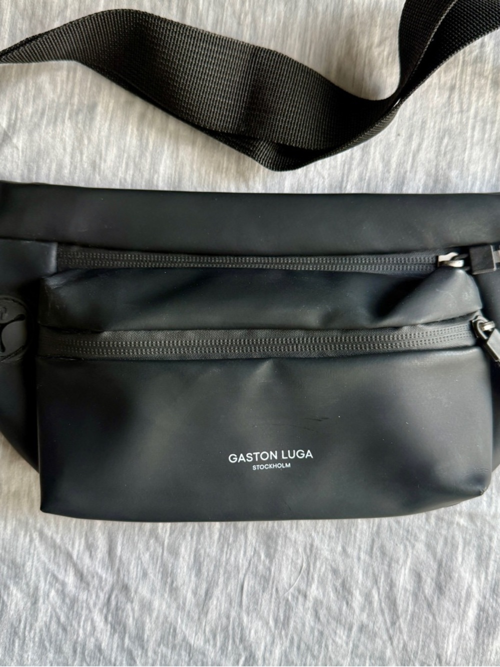 Gaston Luga Stockholm Spläsh Bumbag | Black | Waterproof | Belt Bag Sling